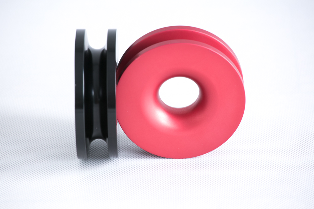 ZBLOCZE ALUMINIOWE DO LINY SYNTETYCZNEJ CZERWONE - obrazek 3