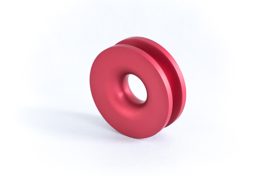 ZBLOCZE ALUMINIOWE DO LINY SYNTETYCZNEJ CZERWONE - obrazek 2